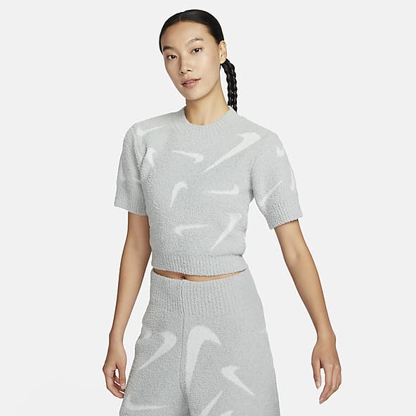 お手頃価格 超美品】NIKE US グレー クロップドトップス トップス